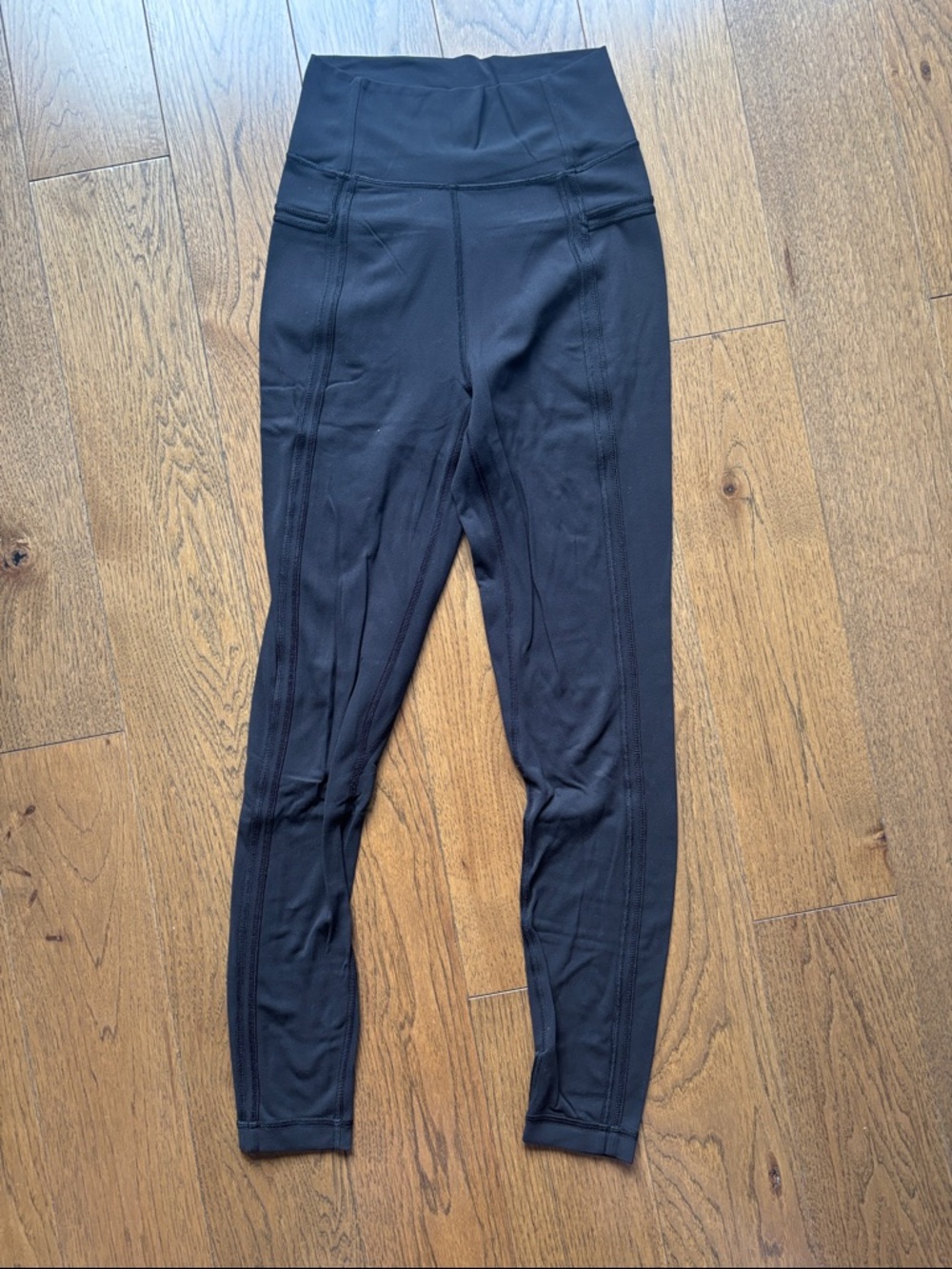 lululemon athletica Black High-Rise Seam Detail Leggings